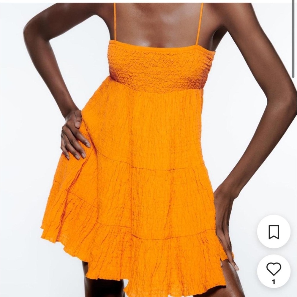 Zara Orange Mini Dress